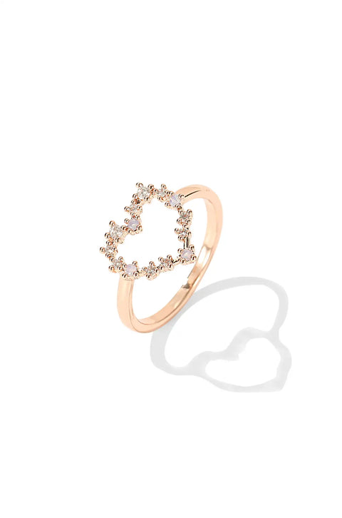 heart halo ring