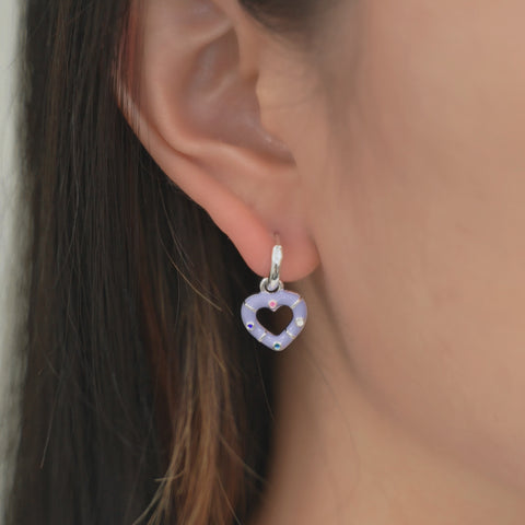 Heart Hoop Earrings