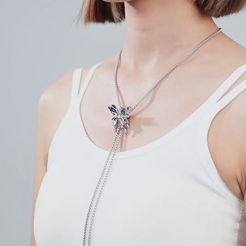 Necklace with Butterfly Pendant
