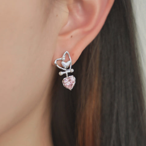Double Heart Earrings