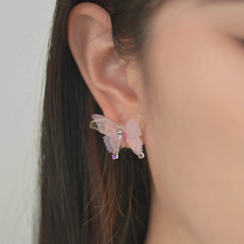 Gradient Butterfly Wing Earrings