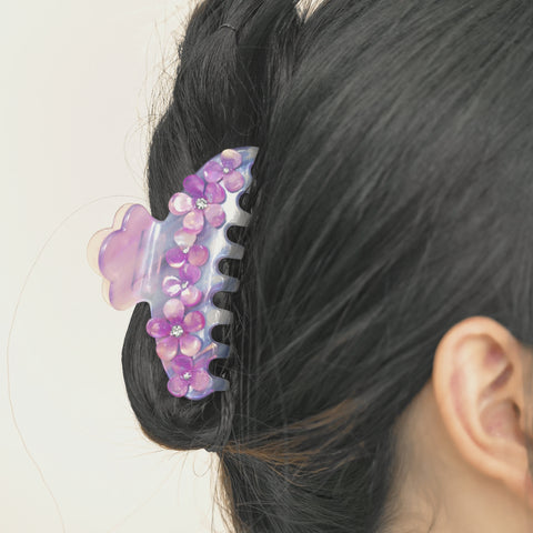 floral hair claw