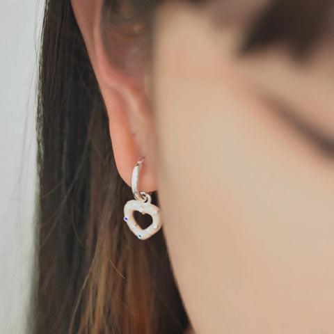 Heart Hoop Earrings