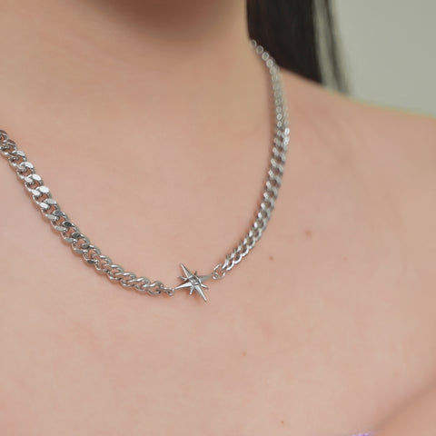 Silver Star Necklace