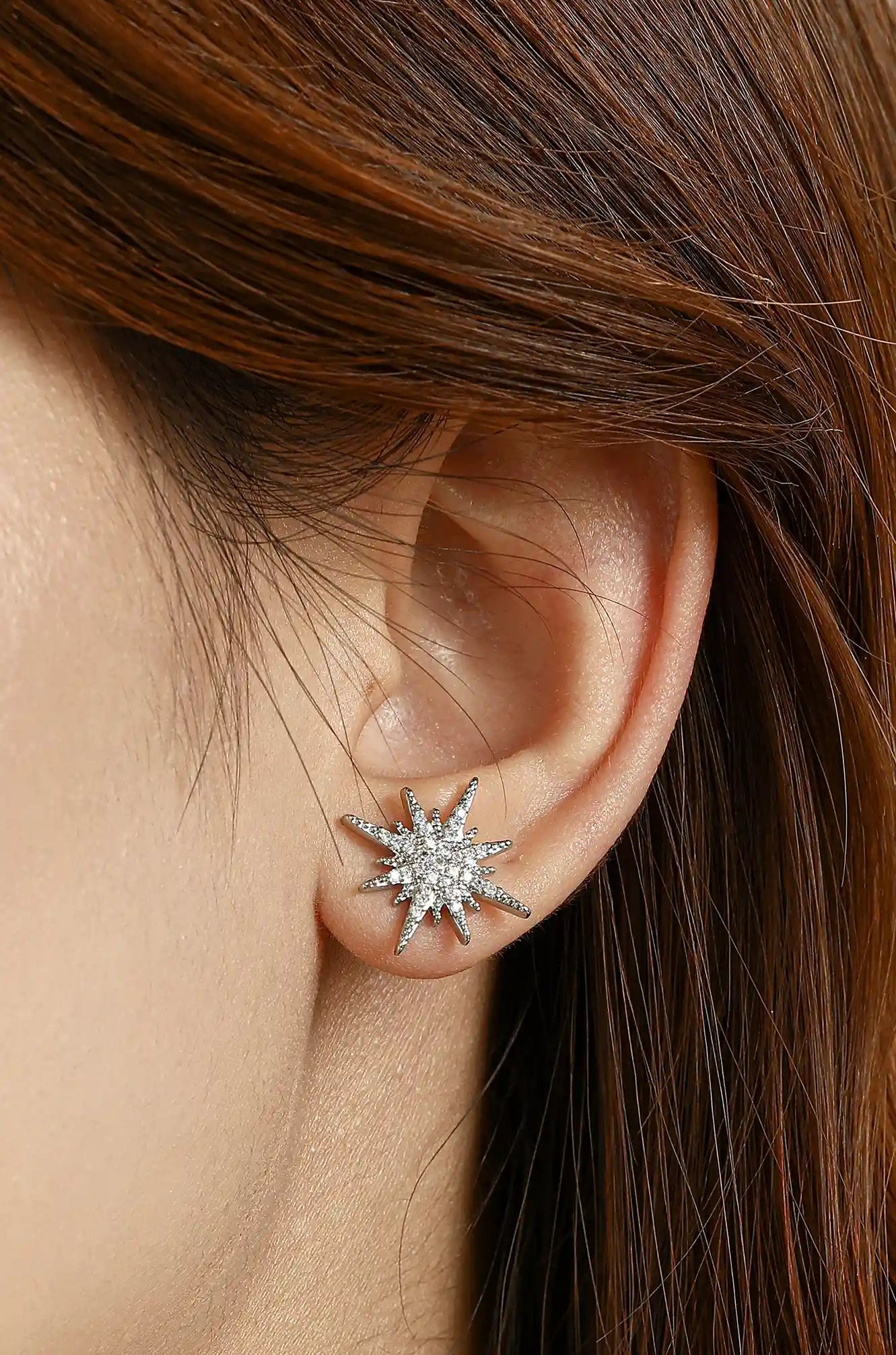 Mismatched Moon Star Statement Earrings
