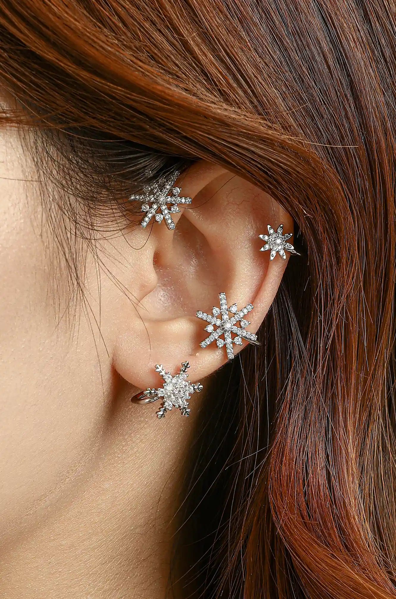 Snowflake Ear Cuff Earring