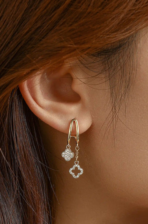 four leaf clover earrings