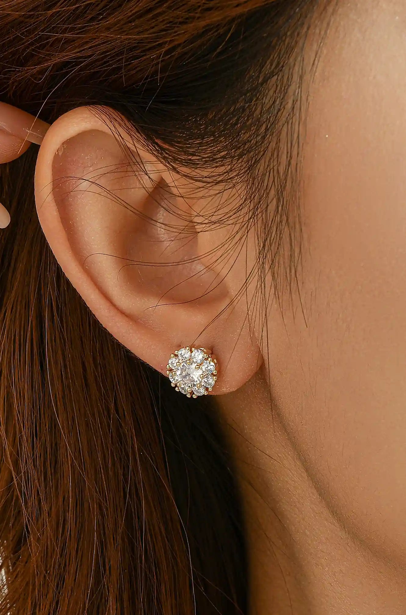 Crystal Spinning Earrings