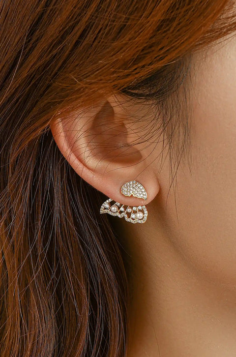 front back earrings