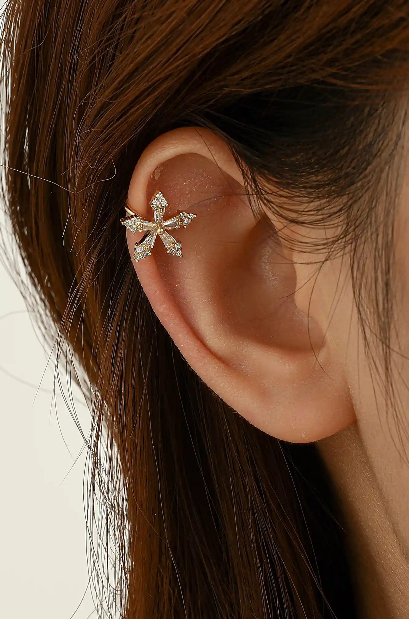 Flower Ear Clip Earrings