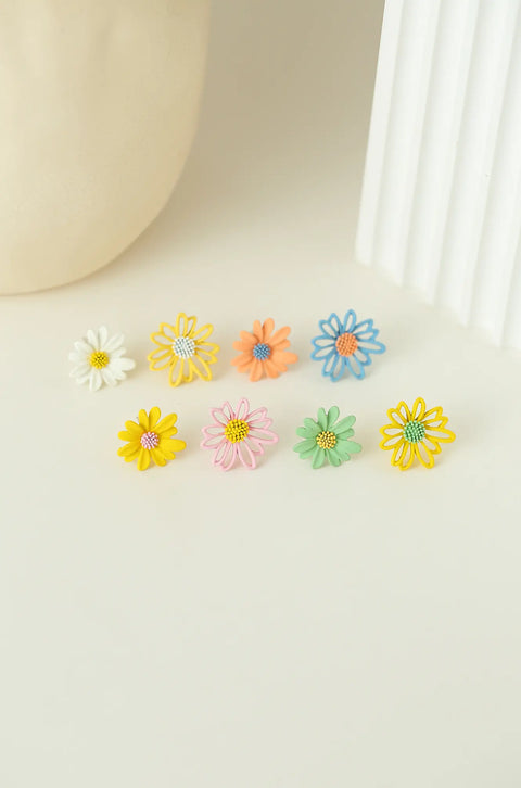 daisy stud earrings