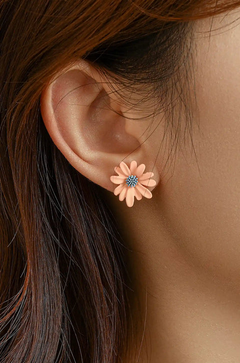 daisy stud earrings