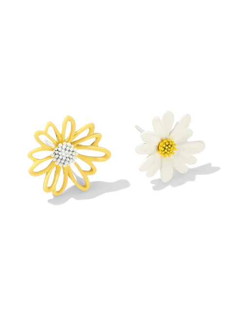 daisy stud earrings