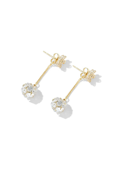 floral drop earrings