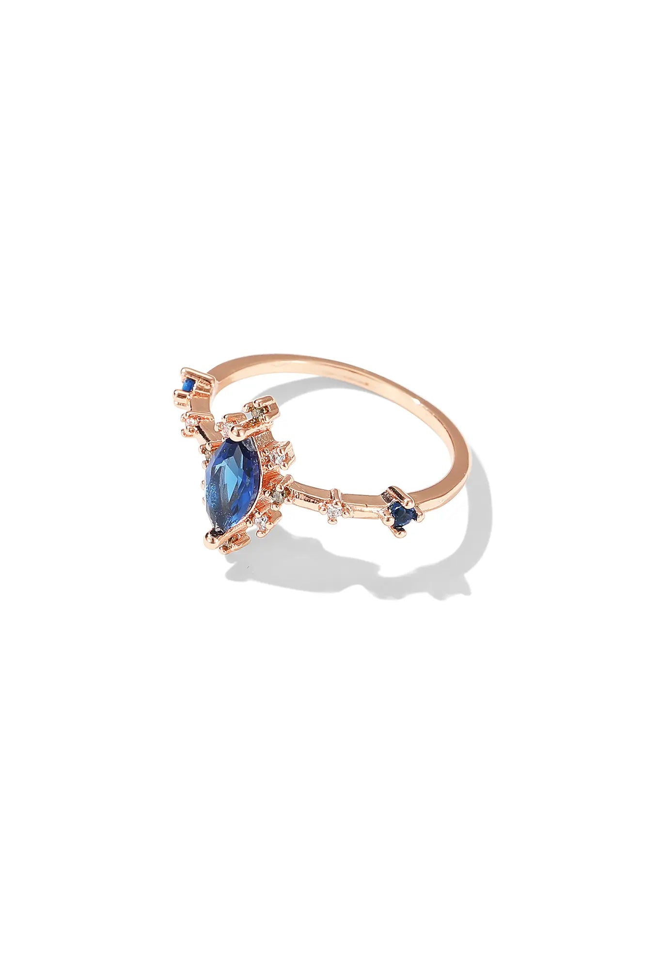 Marquise Vintage Inspired Sapphire Ring