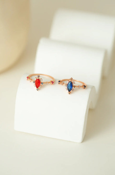 Marquise Vintage Inspired Sapphire Ring