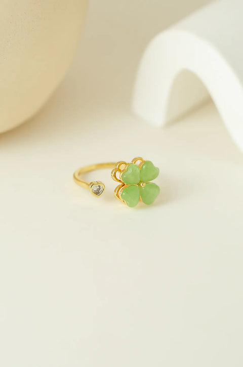 Green Opal Spinner Ring