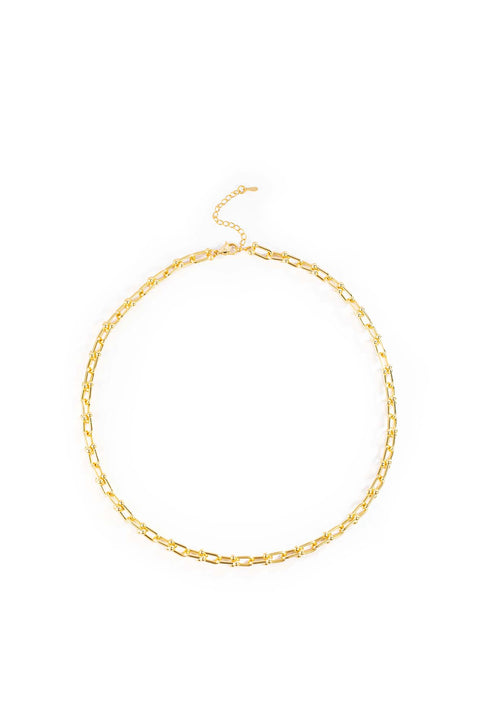 gold chain link necklace