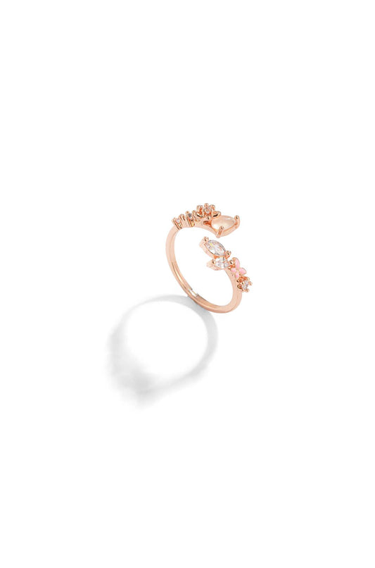 Pink Flower Stackable Ring