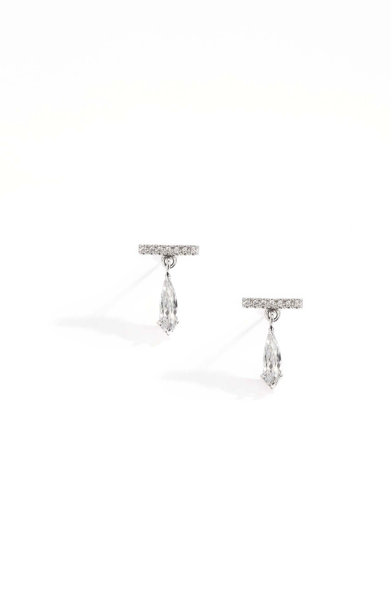 Mini Crystal Bar Earrings